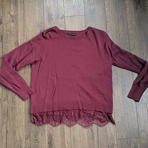 Banana Republic Cardigan with Lace Bottom